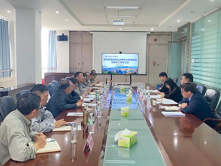 云煤（esball世博）集团专职外部董事寸延峰、伍显清到先锋化工调研