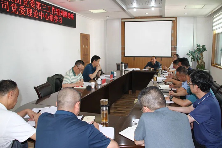 云煤（esball世博）集团党委第三事情组列席旁听恒通公司党委理论中心组学习