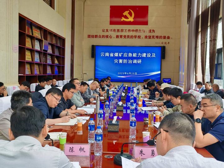 云南省煤矿灾难事故应急专家赴恩洪煤业开展煤矿应急处理能力建设及灾难防治调研
